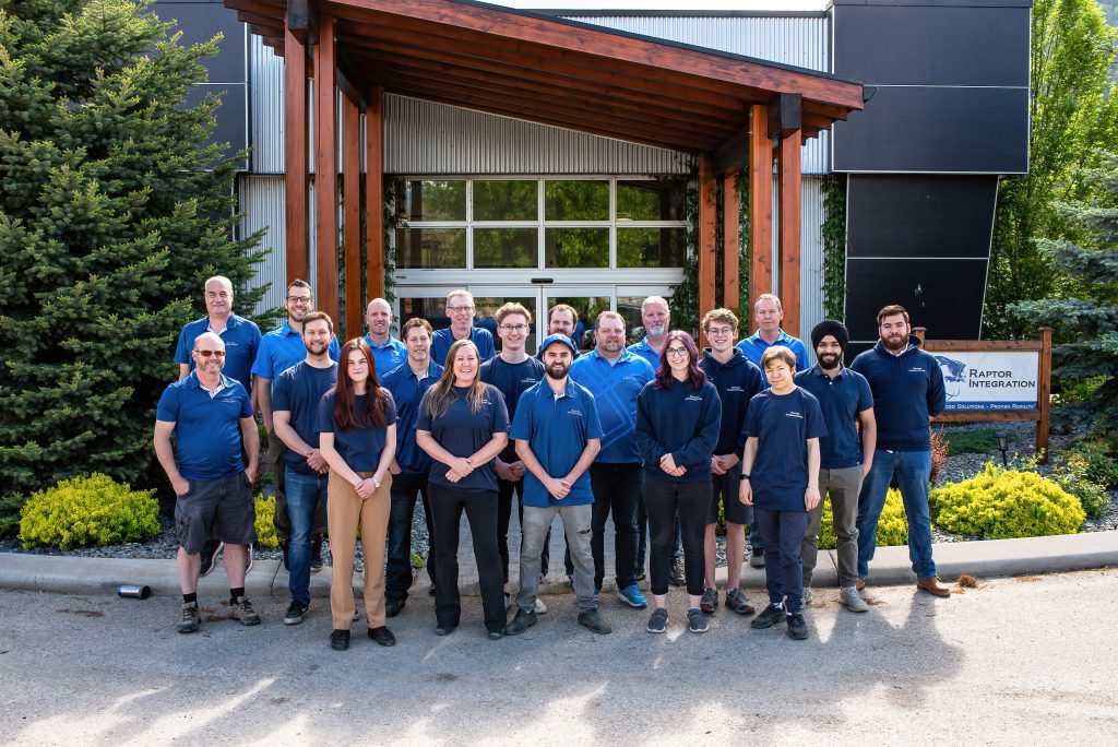 Raptor integration team in front of their offices